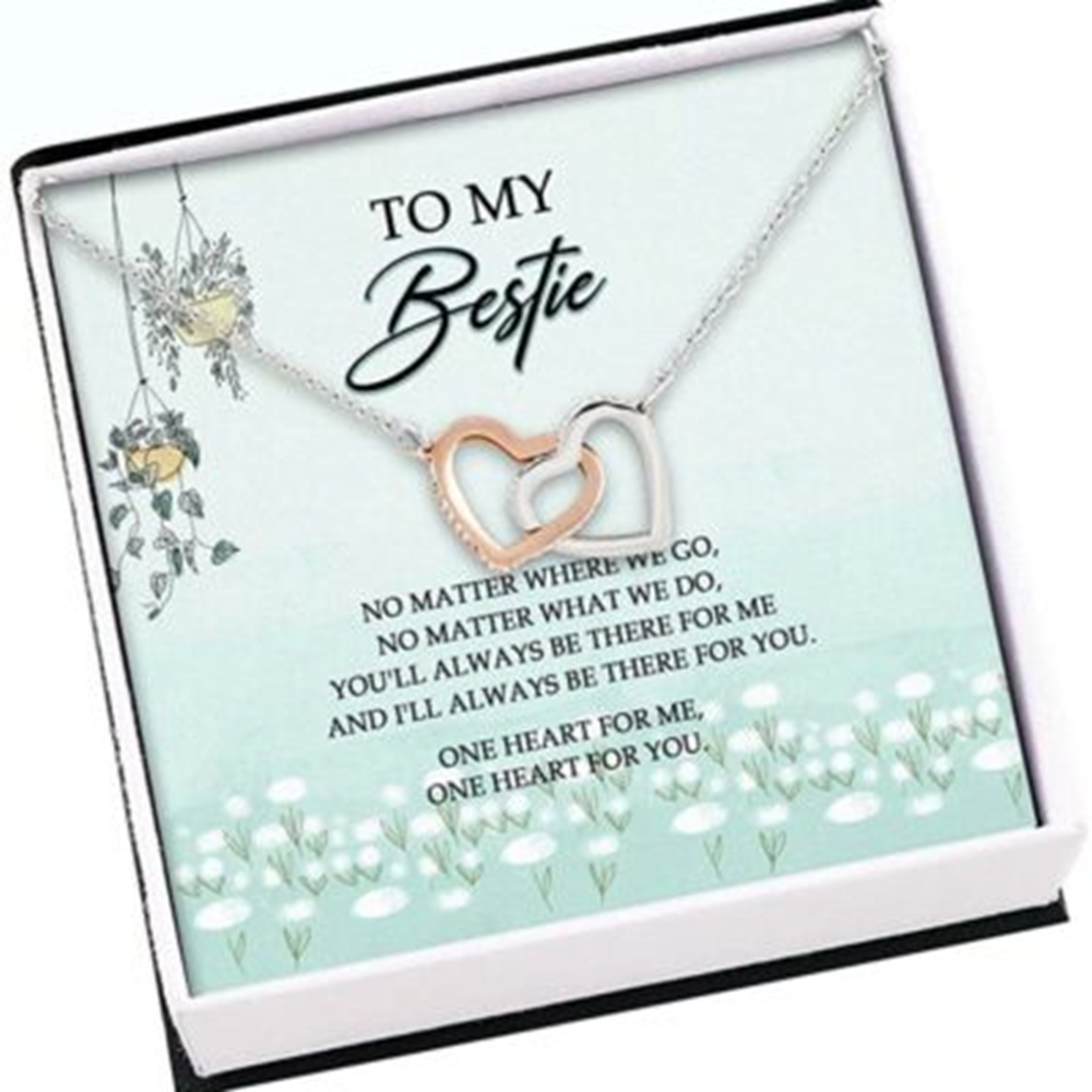 Friend Necklace, To My Bestie Best Friend Necklace , Friendship Soul Sister Bff Gift - Thegiftio UK