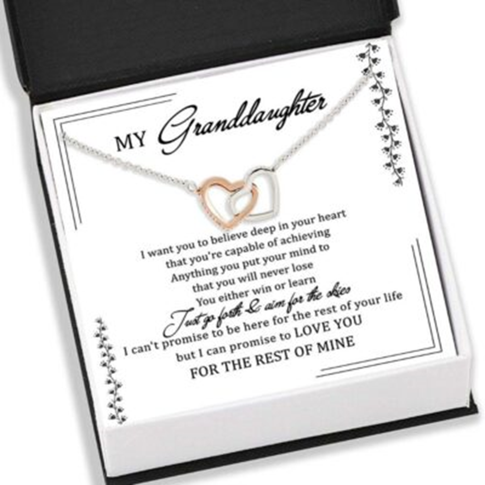 Granddaughter Neckace , To Granddaughter Necklace Box Card Message - Thegiftio UK