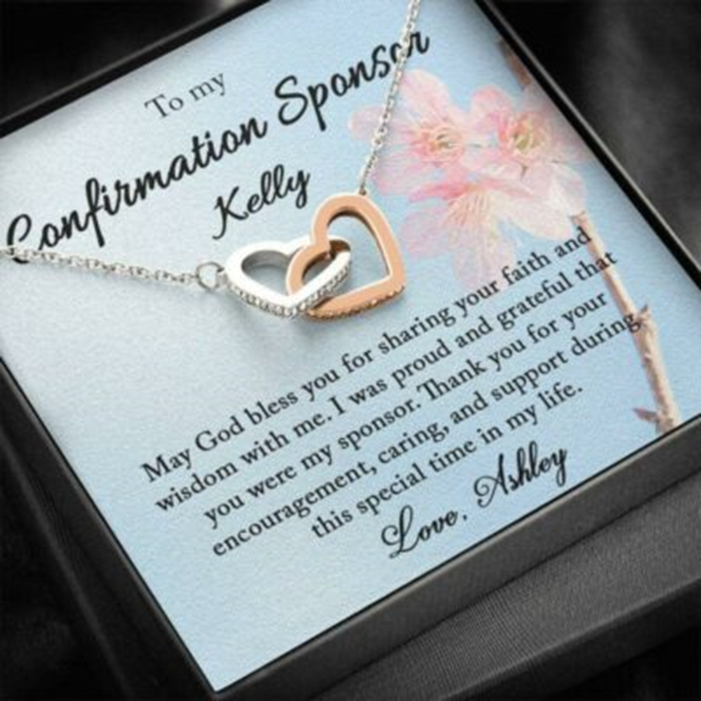 Daughter Necklace, Girlfriend Necklace, Confirmation Sponsor Necklace Gift For Women, Gifts For Sponsors - Thegiftio UK