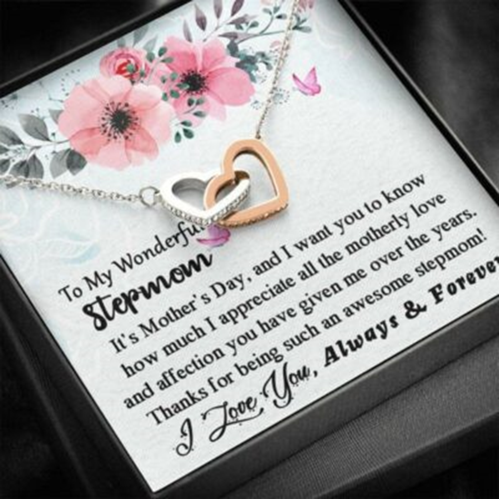 Stepmom Necklace, Stepmom Necklace Gifts, Thoughtful Gift For Bonus Mom From Step Daughter Step Son - Thegiftio UK