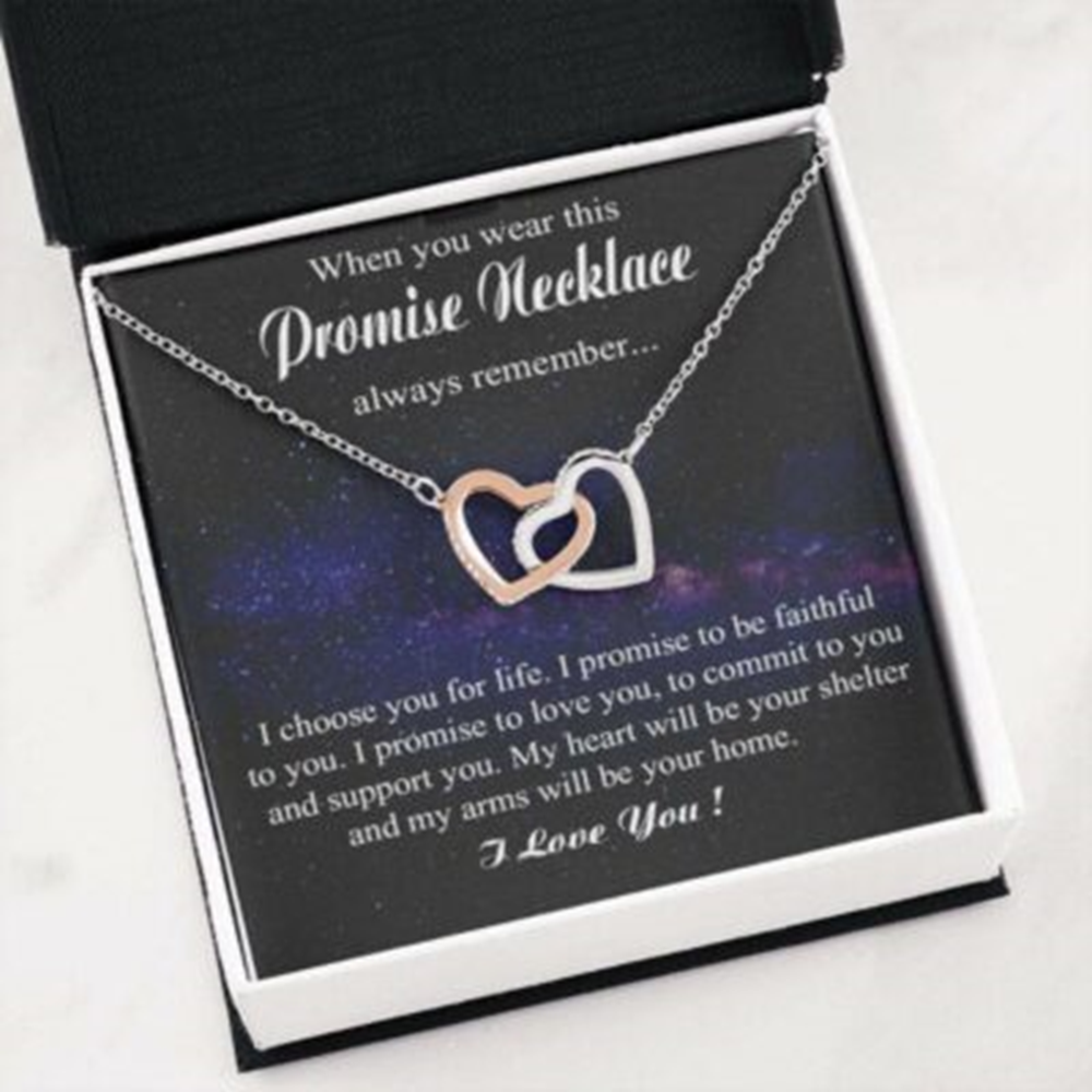 Wife Necklace, Promise Necklace For Her, Gift For Girlfriend From Boyfriend, Anniversary Gift - Thegiftio UK
