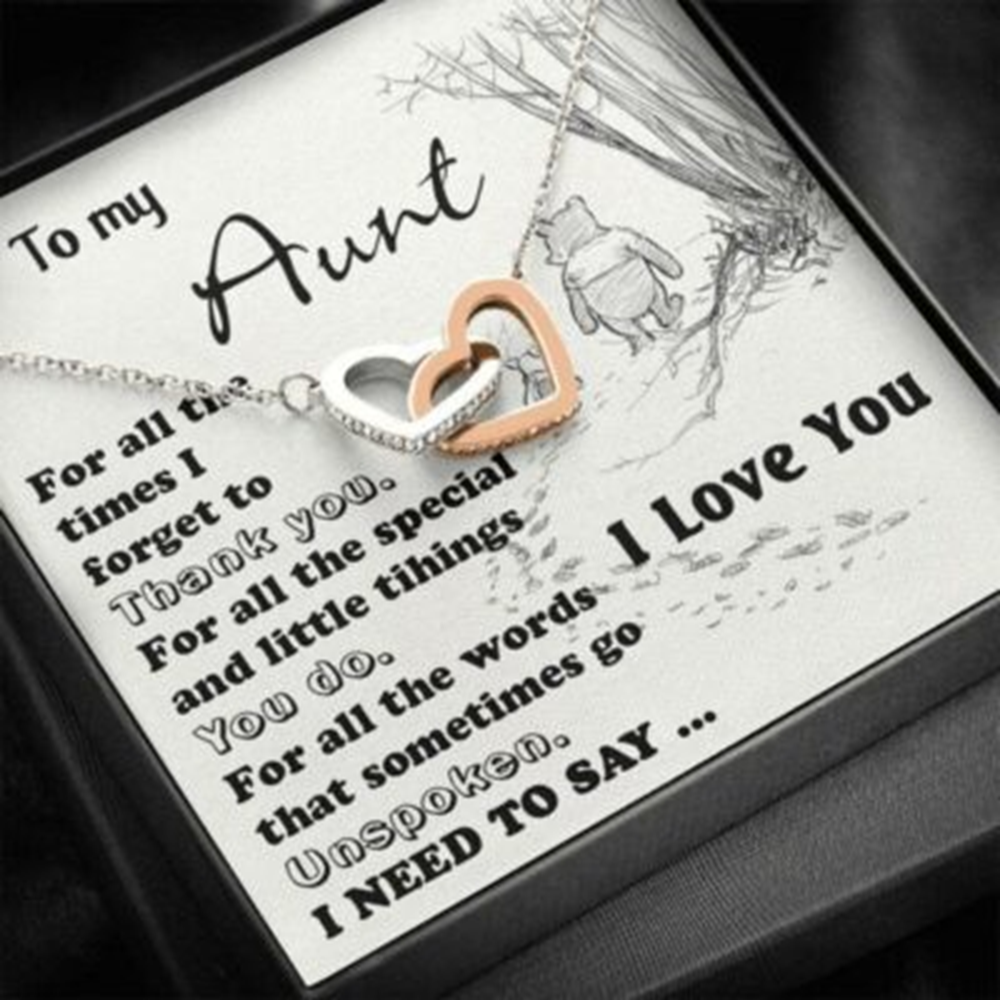 Aunt Necklace, To My Aunt Necklace, Thoughtful Gift For Aunt, Auntie From Niece - Thegiftio UK