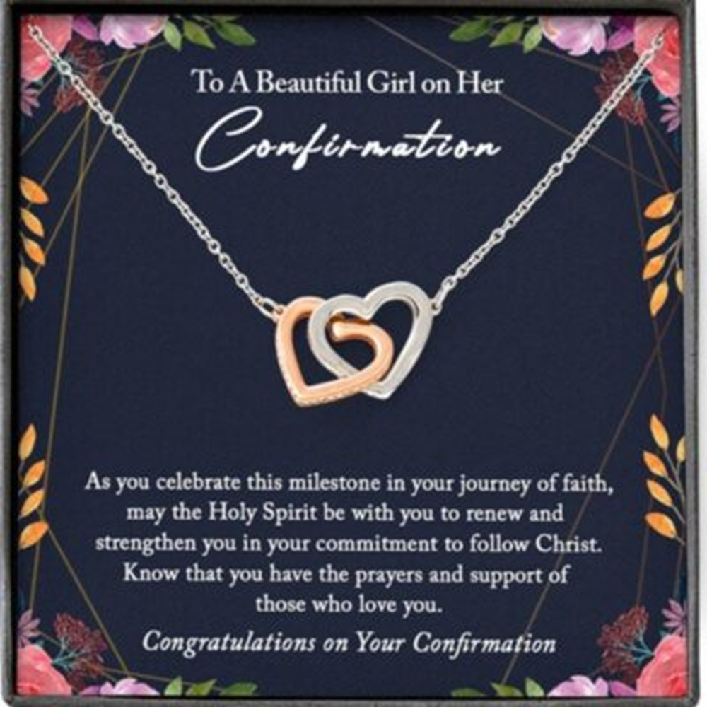 Daughter Necklace, Girlfriend Necklace, Confirmation Necklace Gifts For Girls, Holy Confirmation For Girls, Christian Faith - Thegiftio