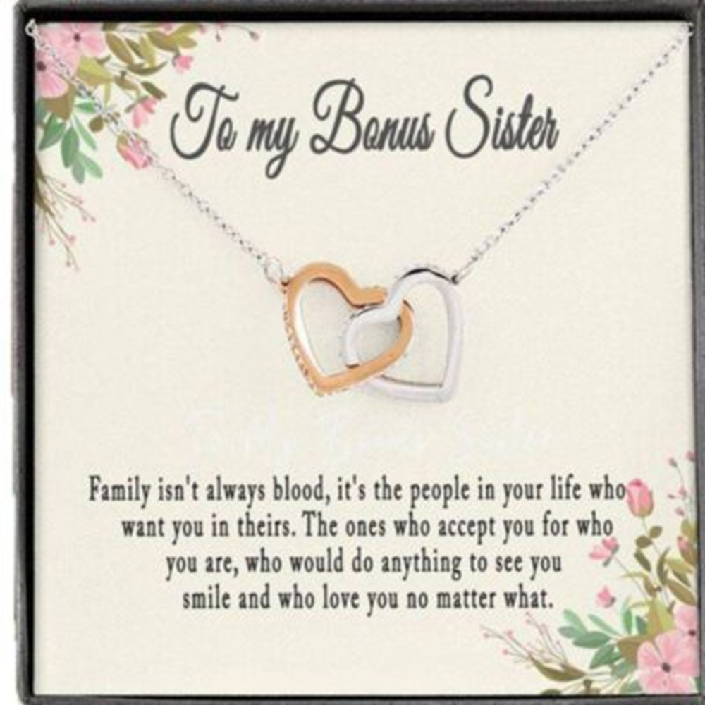 Sister Necklace, Bonus Sister Necklace Gift, Sister In Law, Sister Of The Groom, Wedding, Bridesmaid - Thegiftio UK