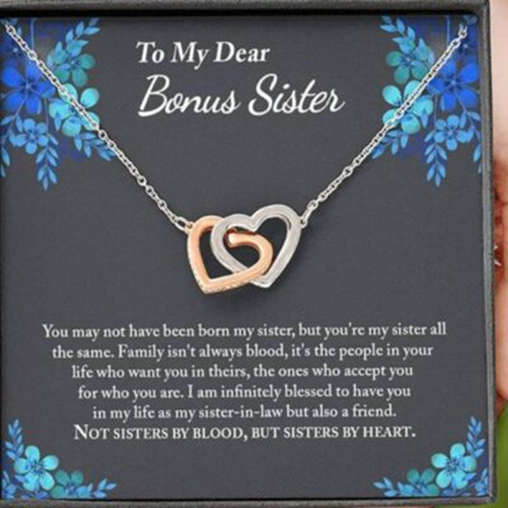 Sister Necklace, Bonus Sister Necklace Gift, Sister In Law, Sister Of The Groom, Wedding, Bridesmaid - Thegiftio UK