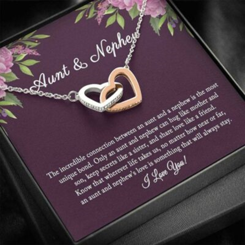 Aunt Necklace, Aunt Necklace Gift From Nephew, Aunt Nephew Necklace - Thegiftio UK
