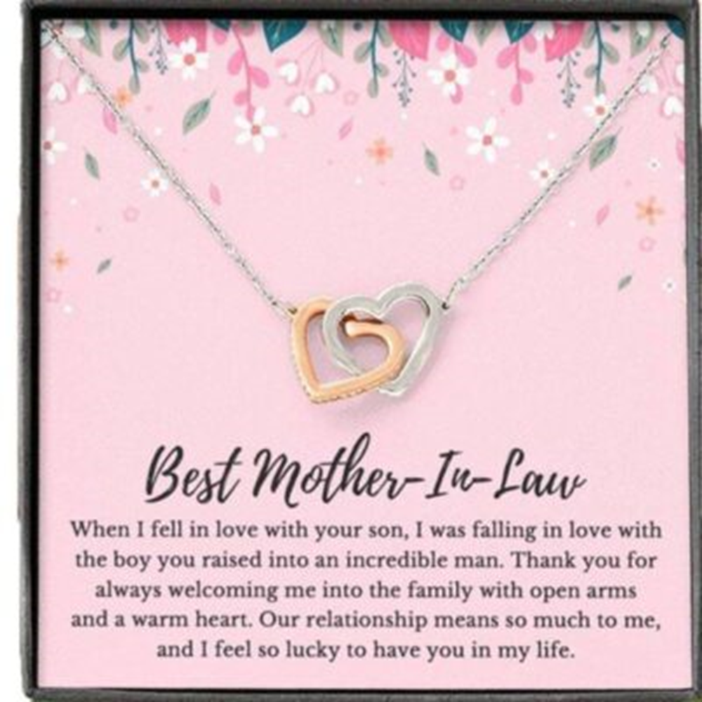 Mother-In-Law Necklace, To My Mother-In-Law Necklace, Mother Of The Groom Wedding Gift, Mothers Day - Thegiftio UK