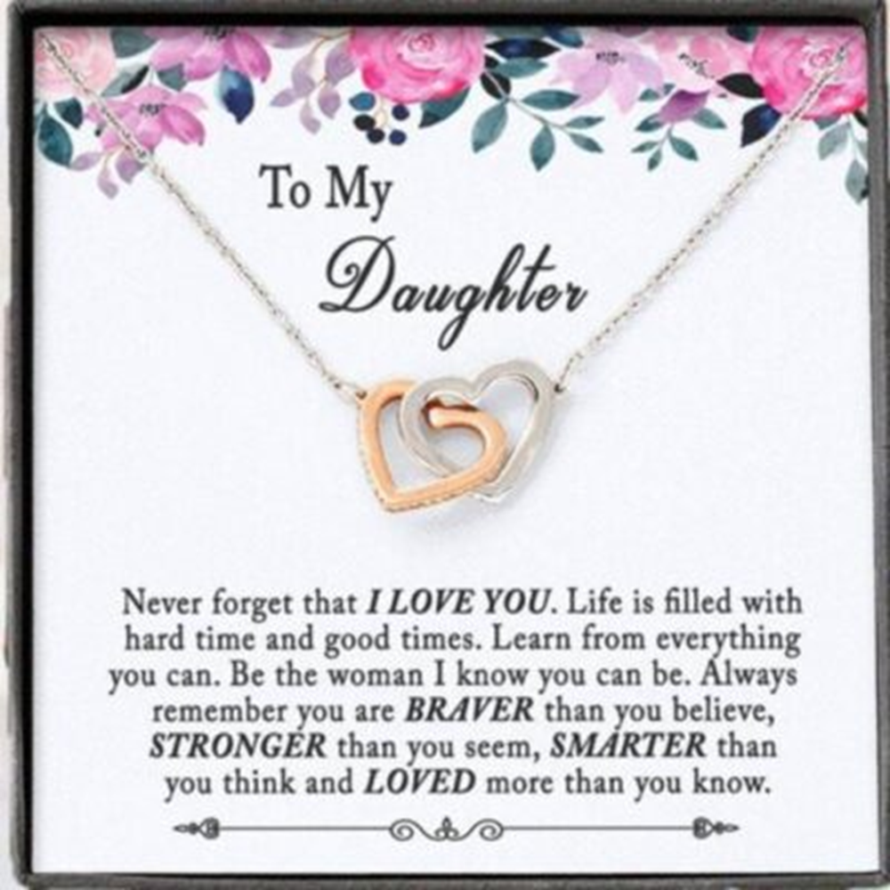 Daughter Necklace, Graduation Gift Necklace For Daughter From Dad Mom, Daughter Birthday - Thegiftio UK
