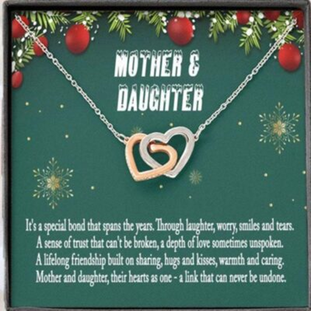 Mom Necklace, Daughter Necklace, Mother Daughter Christmas Gift, Gifts For Mom, Mother Daughter Necklace - Thegiftio UK