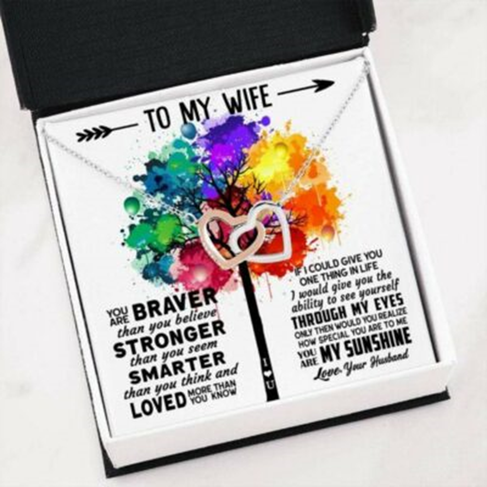 Wife Necklace, To My Wife Necklace From Husband, Birthday Anniversary Or Any Occasion Necklace - Thegiftio UK