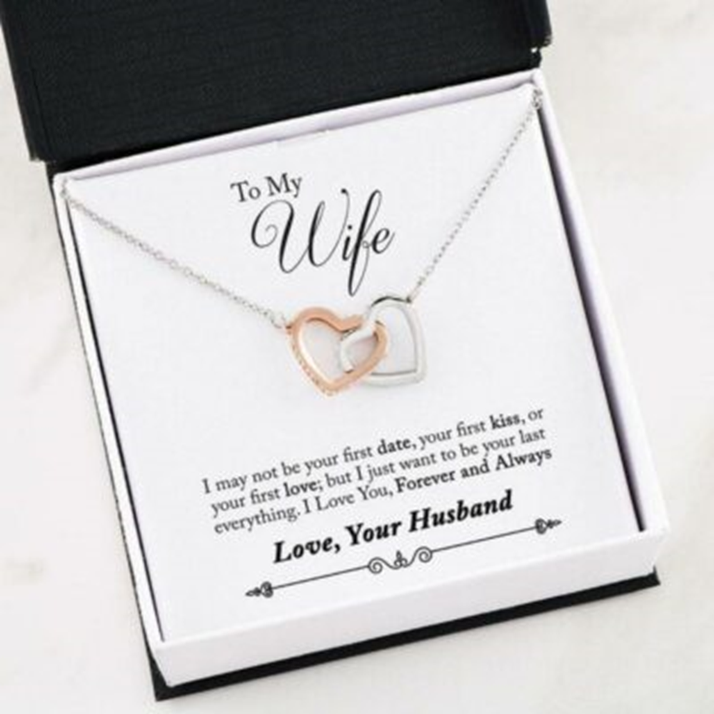 Wife Necklace, Necklace Gifts For Wife ” I Just Wanted To Be Your Last Everything “ - Thegiftio UK