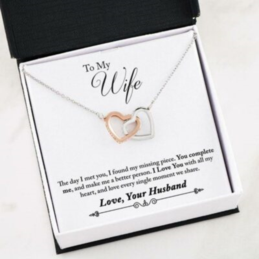 Wife Necklace, Necklace Gifts For Wife ” You Complete Me And Make Me A Better Person” - Thegiftio UK