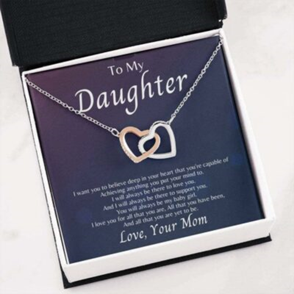 Daughter Necklace, Necklace Gift For Daughter From Mom , Always Be My Baby Girl - Thegiftio UK
