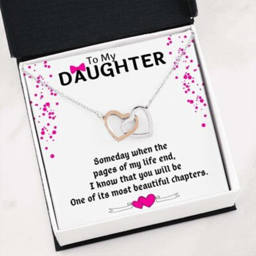 Daughter Necklace, To My Daughter Most Beautiful Chapters Necklace Gift. Gift For Daughter - Thegiftio UK