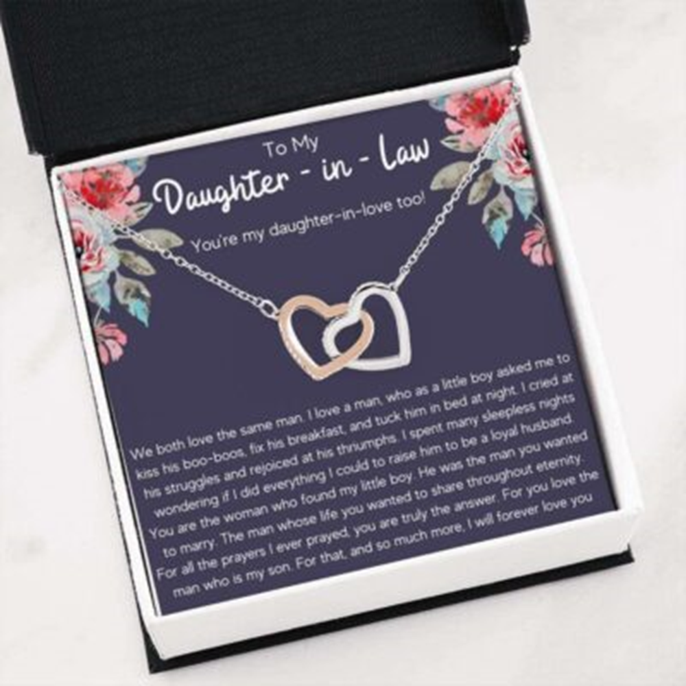 Daughter-In-Law Necklace, To My Daughter In Law Daughter In Love Necklace Gift From Mother In Law - Thegiftio UK
