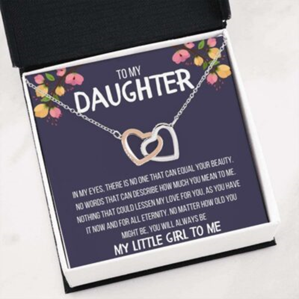 Daughter Necklace, To My Daughter My Little Girl To Me Necklace Gift - Thegiftio UK