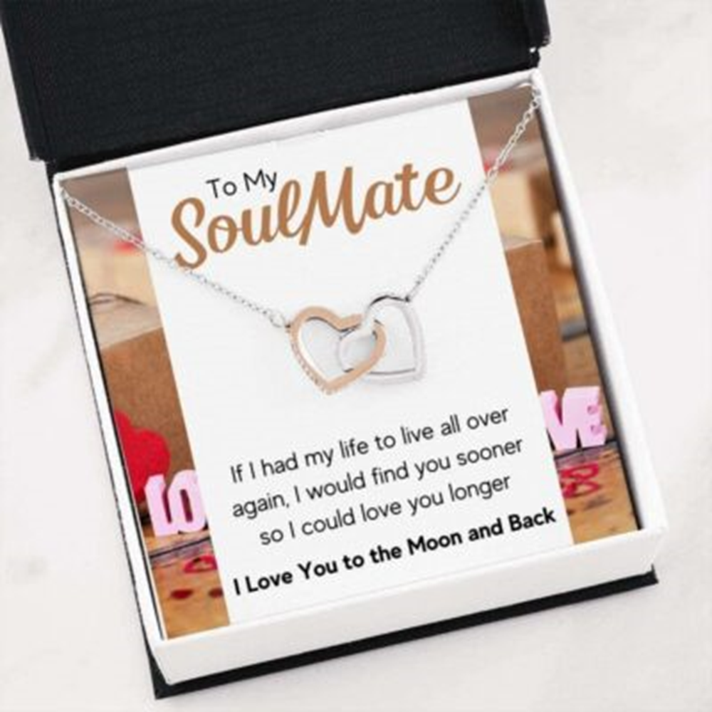 Girlfriend Necklace, Future Wife Necklace, Wife Necklace, To My Soulmate Love You Longer Necklace. Surprise Gift For Future Wife Fiance - Thegiftio UK