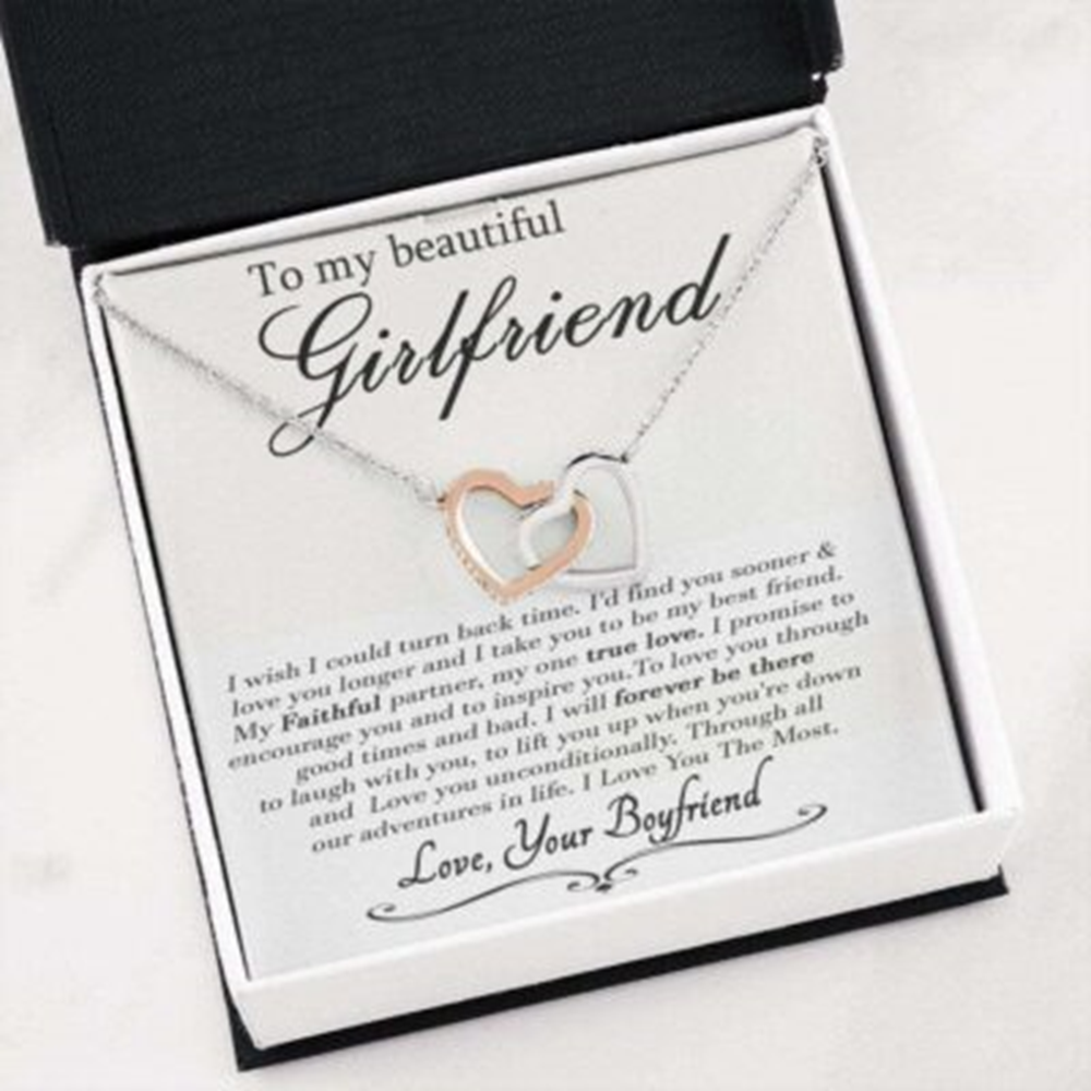 Girlfriend Necklace, Future Wife Necklace, Girlfriend Heart Necklace Valentine Gifts For Girlfriend From Boyfriend - Thegiftio UK