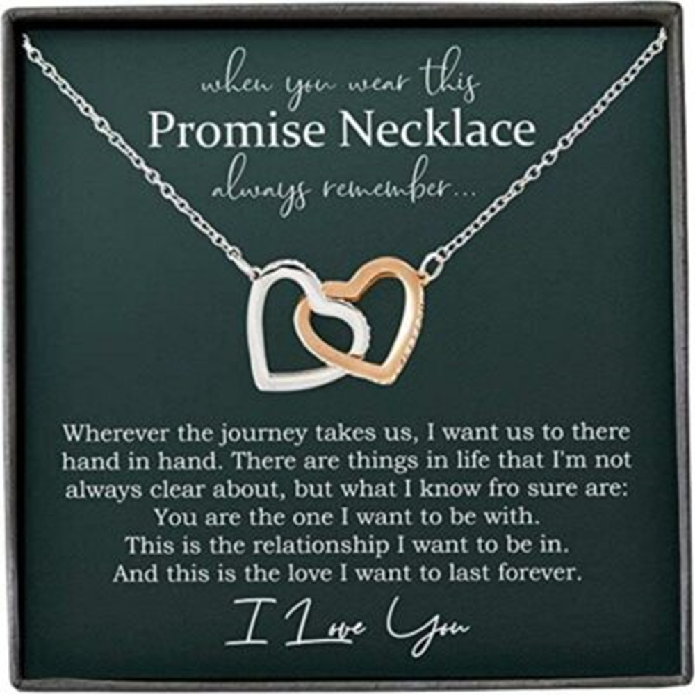 Girlfriend Necklace, Future Wife Necklace, Promise Necklace For Girlfriend From Boyfriend, Promise Necklace For Her - Thegiftio UK