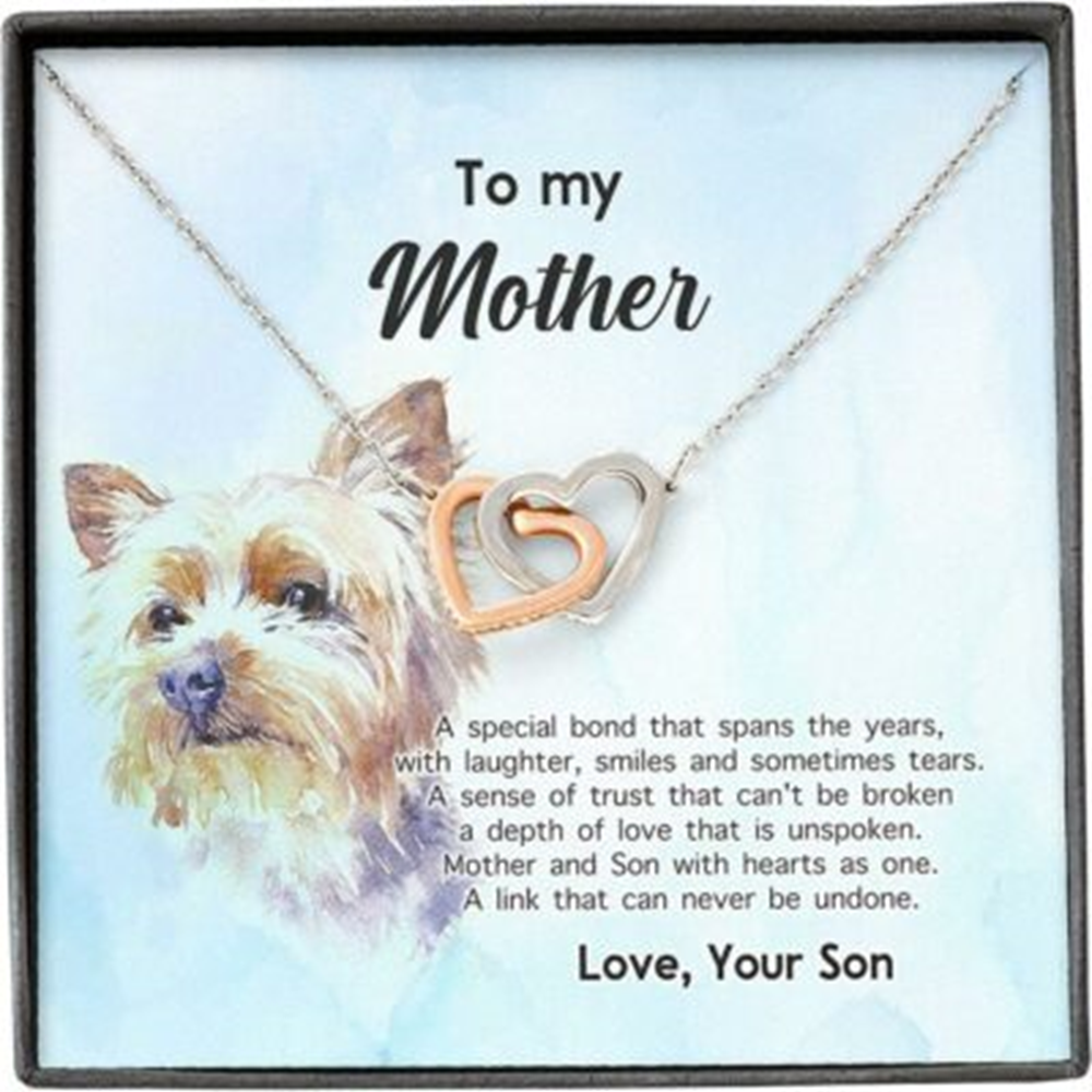 Mom Necklace, Mother Son Necklace, Presents For Mom Gifts, Special Bond Trust Love Dog - Thegiftio UK