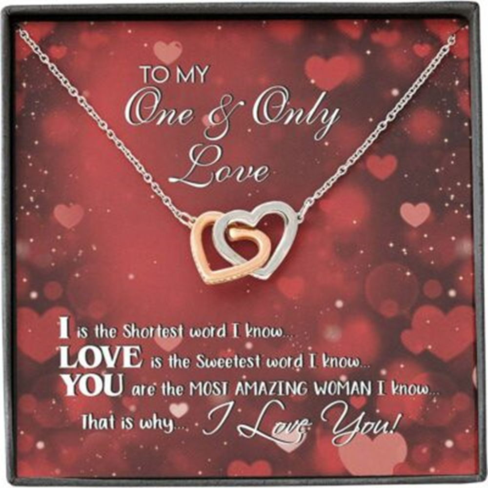Girlfriend Necklace, Wife Necklace, Soulmate Necklace Gift For Her From Husband Boyfriend,One Only Love - Thegiftio UK
