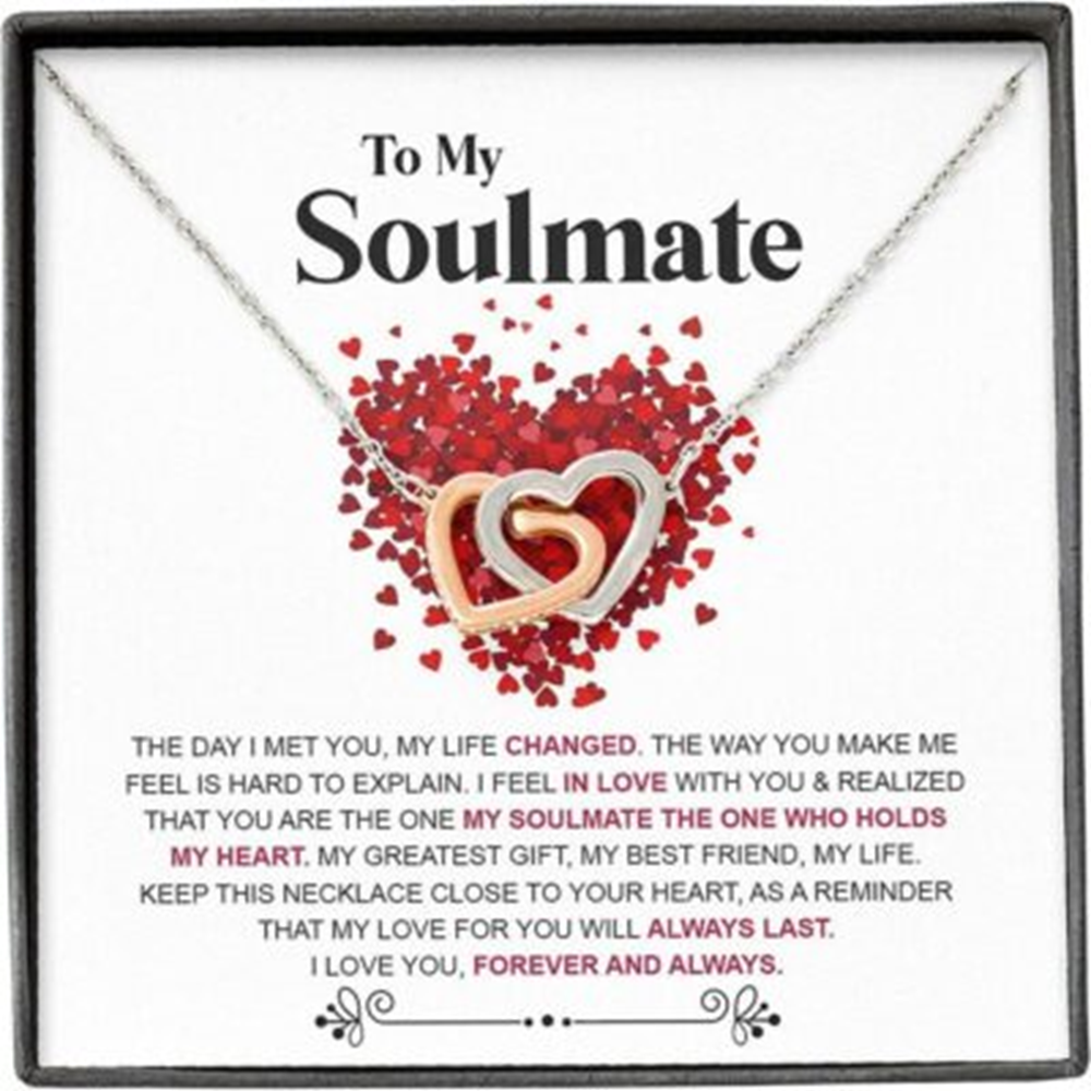 Girlfriend Necklace, Wife Necklace, Soulmate Necklace Gift For Her From Husband Boyfriend,Love Always Last - Thegiftio UK
