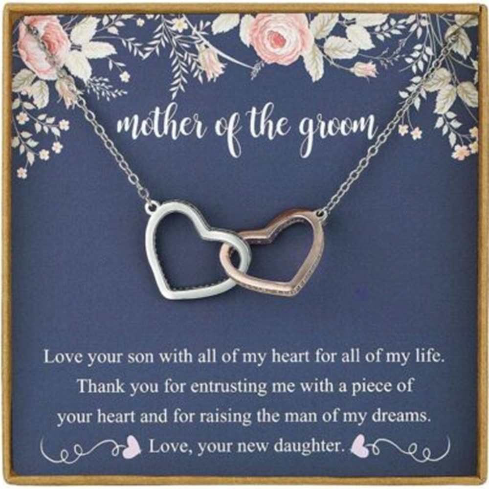 Mom Necklace, Mother-In-Law Necklace, Mother Of The Groom Necklace Gifts, Mother In Law Gifts From Bride, Wedding Day - Thegiftio UK