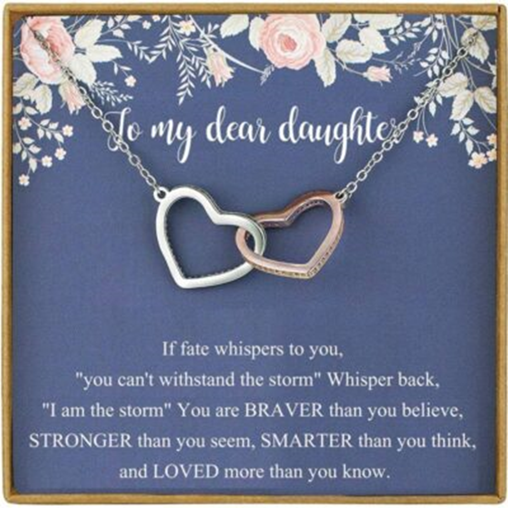 Daughter Necklace, To My Daughter Necklace, Daughter Gifts From Mom Dad, Necklace For Daughter, Daughter Birthday Gift - Thegiftio UK