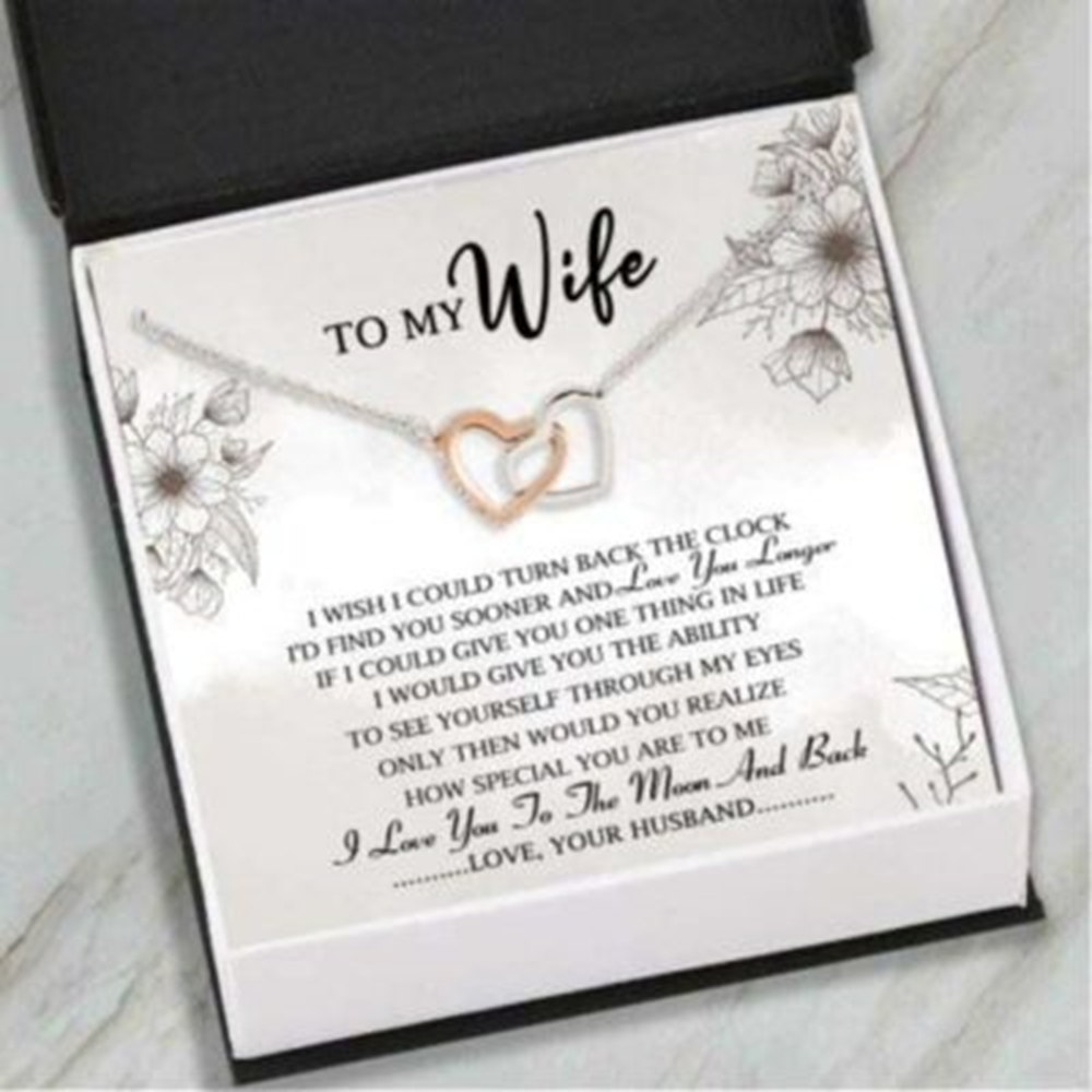 Wife Necklace, To My Wife Necklace Gift With Message Card ?For Wife, Wife Gifts Necklace - Thegiftio UK