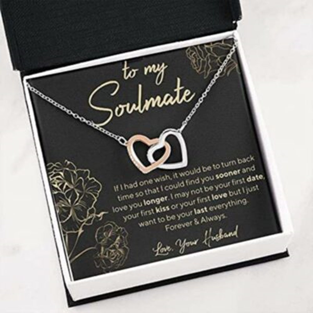 Wife Necklace Gift , Necklace For Wife , To Wife , Soulmate , Necklace, Gift To My Wife Necklace - Thegiftio UK