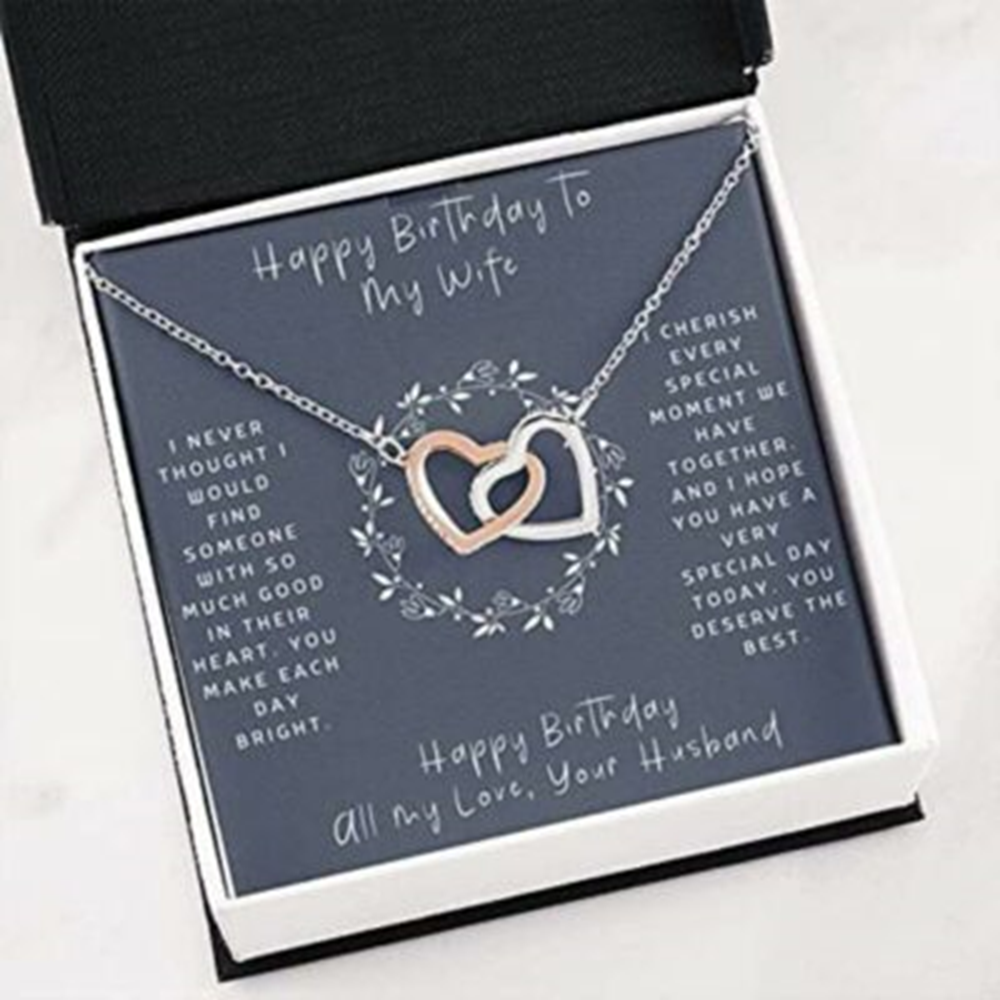 Wife Necklace, Birthday Gift To Wife -Wife Necklace , Necklace For Wife , Happy Birthday To Wife - Thegiftio UK
