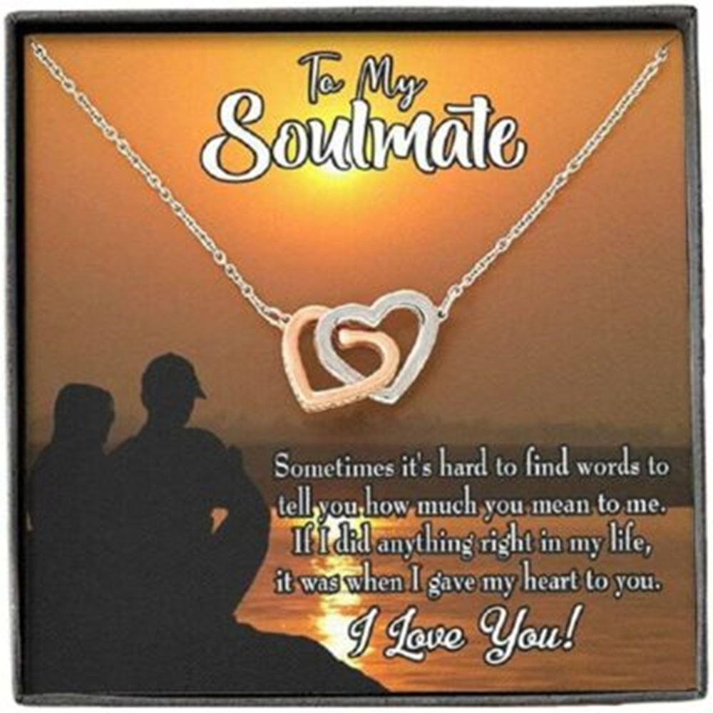 Girlfriend Necklace, Wife Necklace, To My Soulmate Necklace Gift , You Have My Heart Inseparable Love Necklace - Thegiftio UK