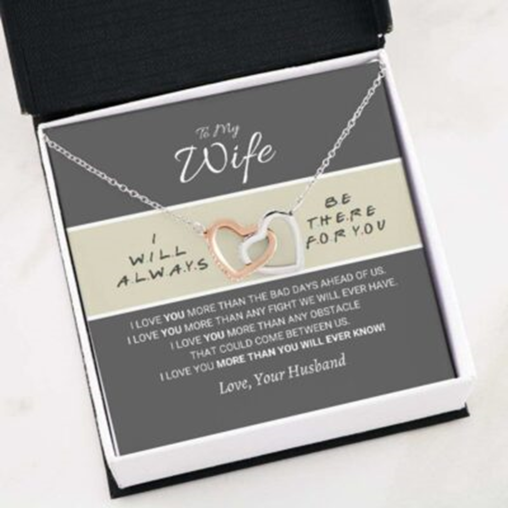 Wife Necklace, To My Wife Necklace Gift , There For You , Always Beside You Necklace - Thegiftio UK