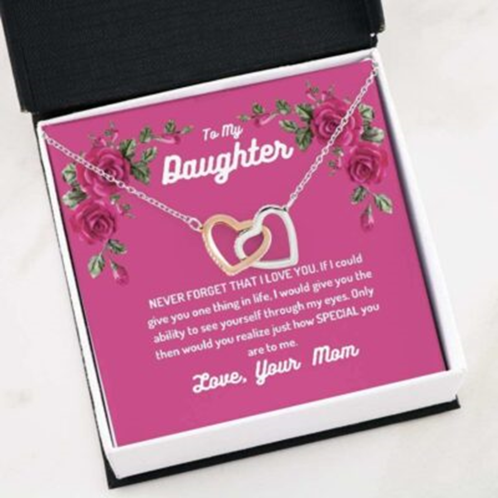 Daughter Necklace, To My Daughter Necklace Gift , Never Forget , I Love You Necklace - Thegiftio UK