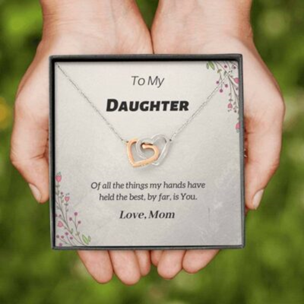 Daughter Necklace, To My Daughter Necklace Gift , Best By Far Is You , Love Mom Necklace - Thegiftio UK