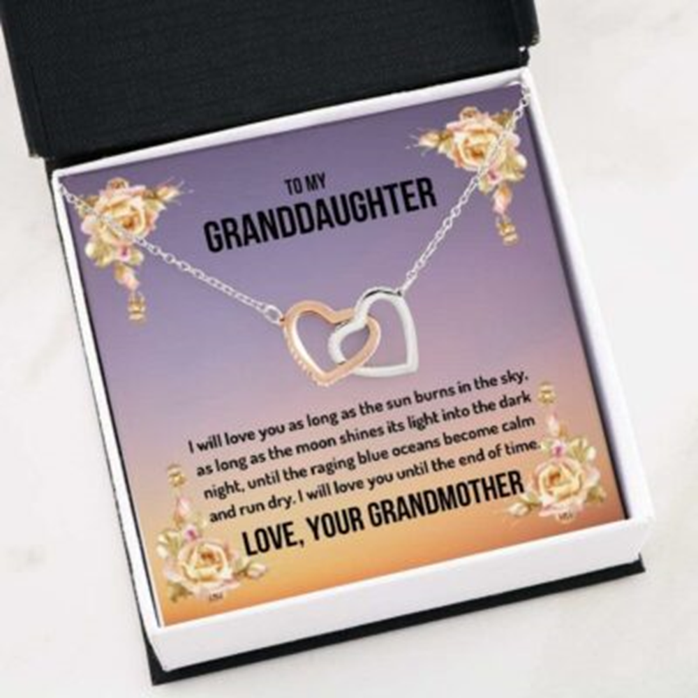 Granddaughter Necklace, To My Granddaughter Necklace Gift , Sun Burns In The Sky - Thegiftio UK