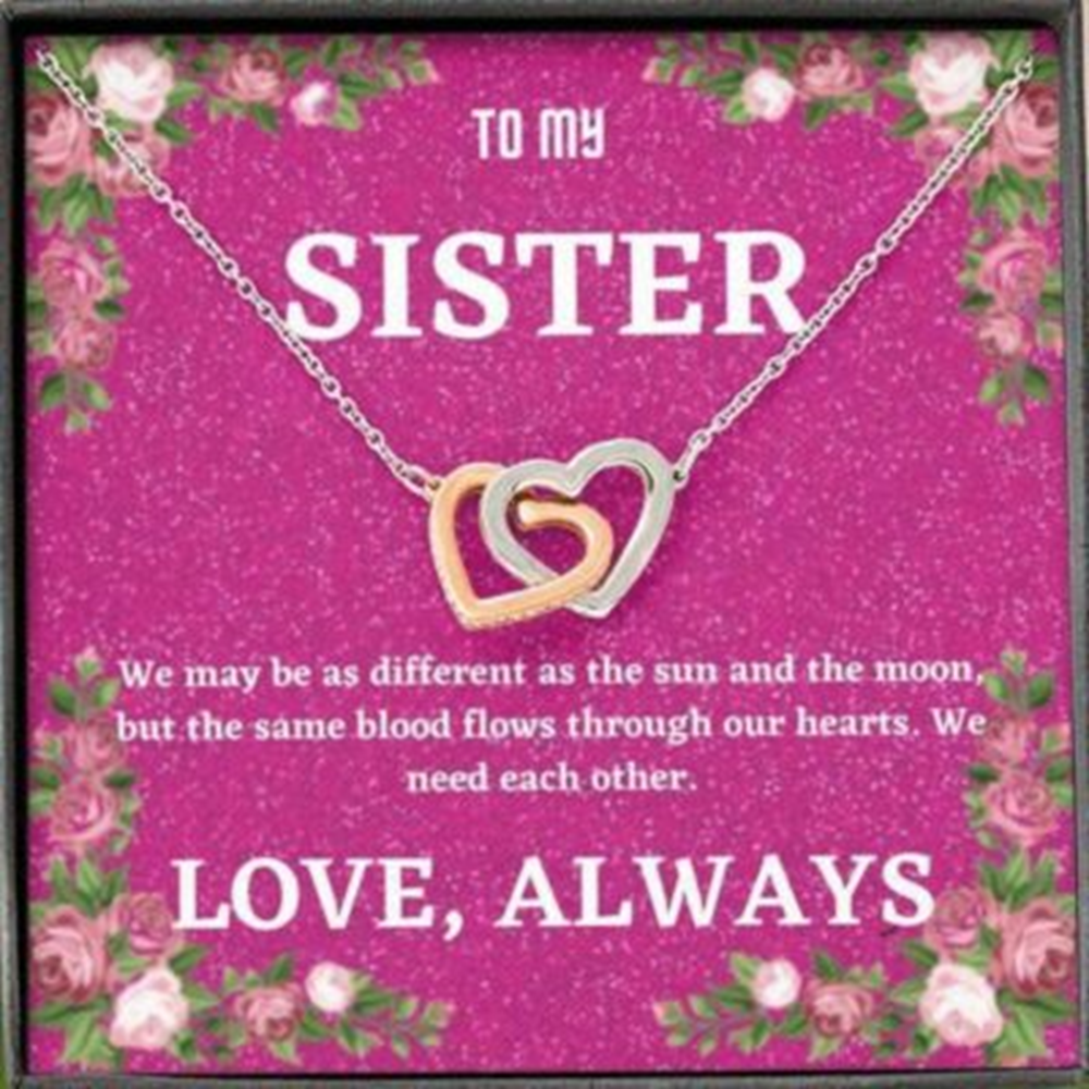 Sister Necklace, To My Sister Necklace Gift , We May Be As Different , Adorable Necklace - Thegiftio UK
