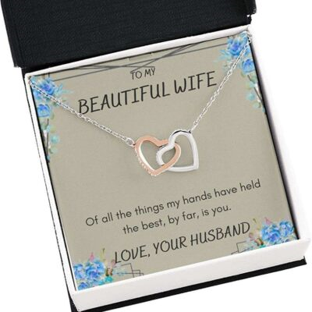Wife Necklace, To My Wife Necklace Gift , Of All The Things , My True Love Necklace - Thegiftio UK