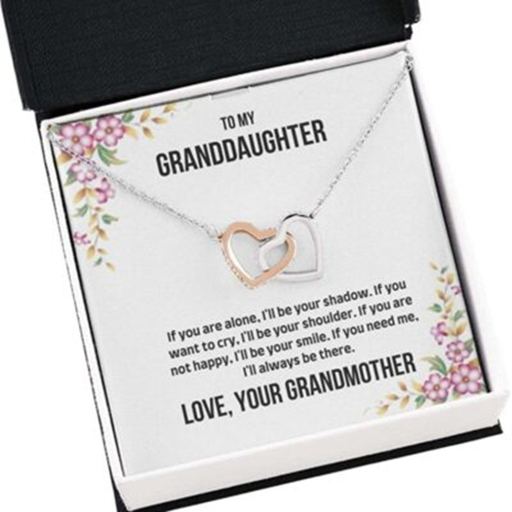 Granddaughter Necklace, To My Granddaughter Necklace Gift , If You Are Alone , I’M Here Necklace - Thegiftio UK
