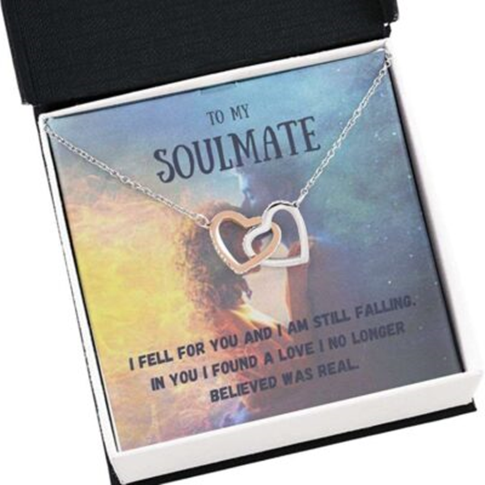 Girlfriend Necklace, Wife Necklace, To My Soulmate Necklace Gift , I Fell For You , My Love For You Necklace - Thegiftio UK