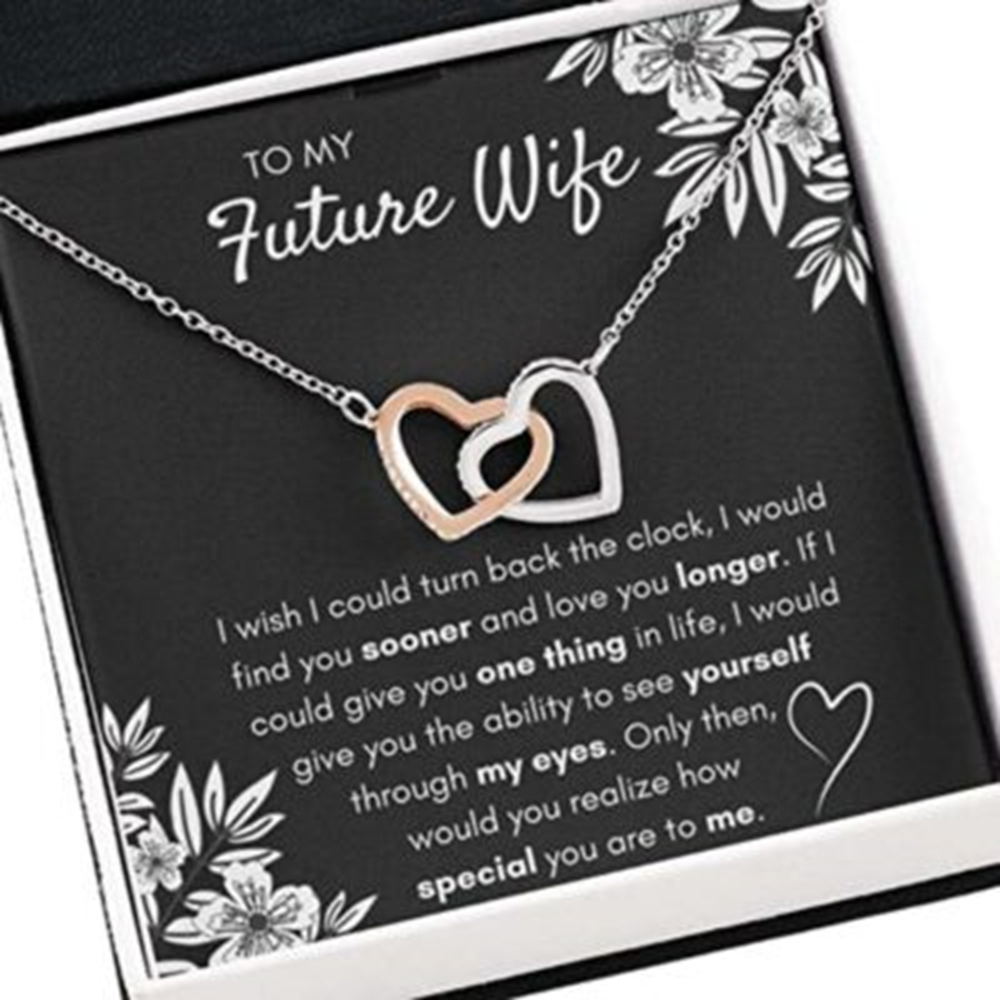 Girlfriend Necklace, Future Wife Necklace Gift For Girlfriend Fiance Find You Sooner Necklace - Thegiftio UK