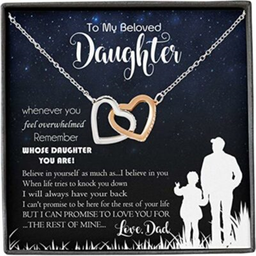 Daughter Necklace, Father Daughter Necklace, Father To Daughter Gifts To My Daughter From Dad Gift For Birthday - Thegiftio UK