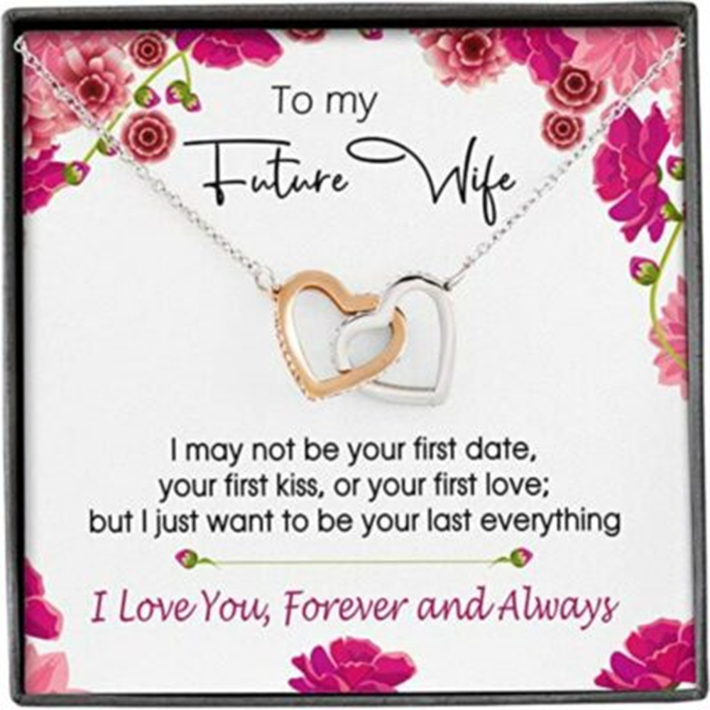 Girlfriend Necklace, Future Wife Necklace, To My Future Wife Necklace, Future Wife Gifts Heart Necklace For Girlfriend, To My Wife Necklace - Thegiftio UK