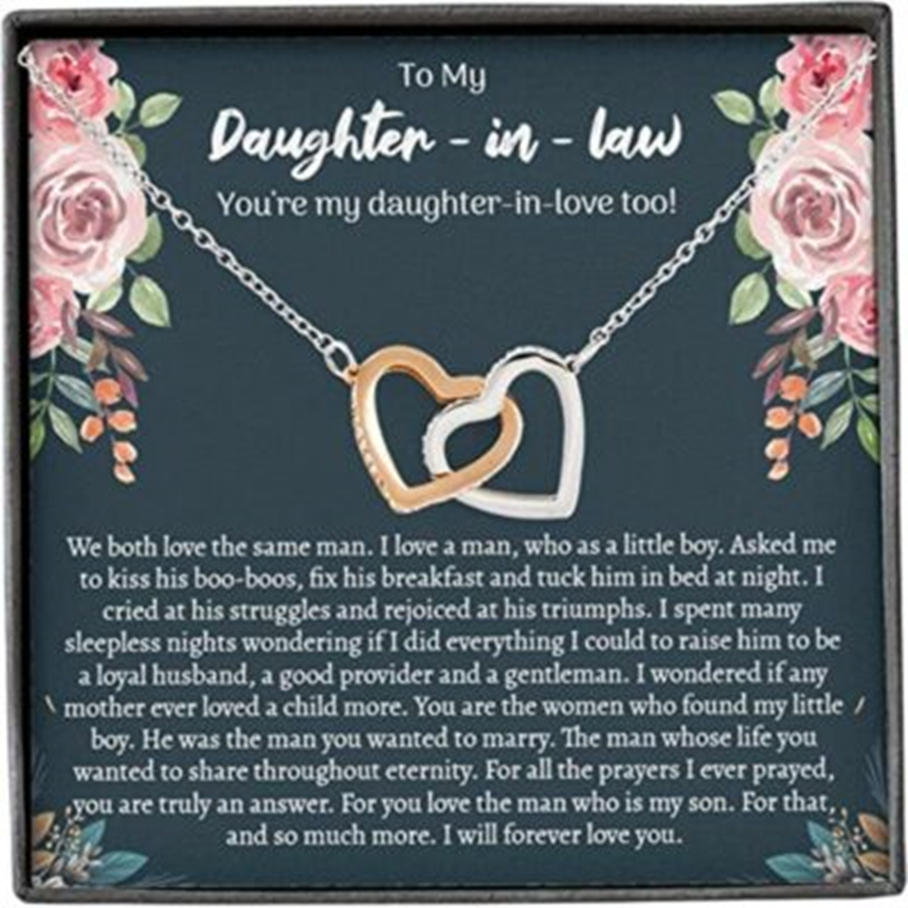 Daughter-In-Law Necklace, To My Daughter In Law Necklace Gift, Daughter In Law Birthday Gifts Ideas - Thegiftio UK