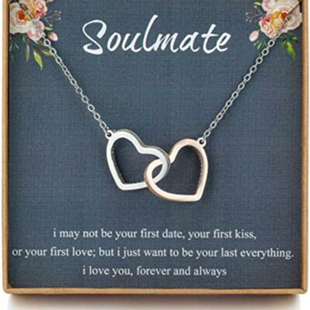 Girlfriend Necklace, Wife Necklace, Soulmate Necklace For Women, Necklace For Wife From Husband, To My Wife, Future Wife, Girlfriend - Thegiftio UK
