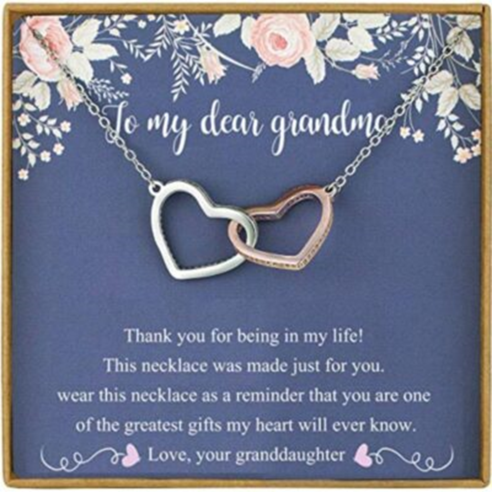 Grandmother Necklace, Grandma Necklace Gifts From Granddaughter, Gift For Grandma Necklace - Thegiftio UK