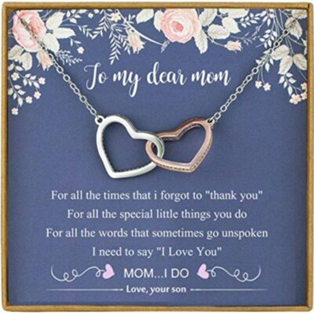 Mom Necklace, Mother Son Necklace, Birthday Gifts For Mom From Son, Necklace For Mom - Thegiftio UK