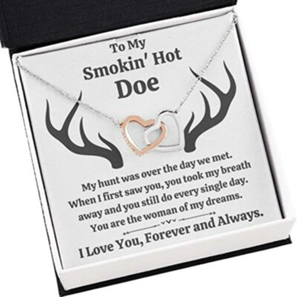 Wife Necklace, To My Smokin’ Hot Doe “Dreams” Necklace. Gift For Fiance, Girlfriend, Future Wife - Thegiftio UK