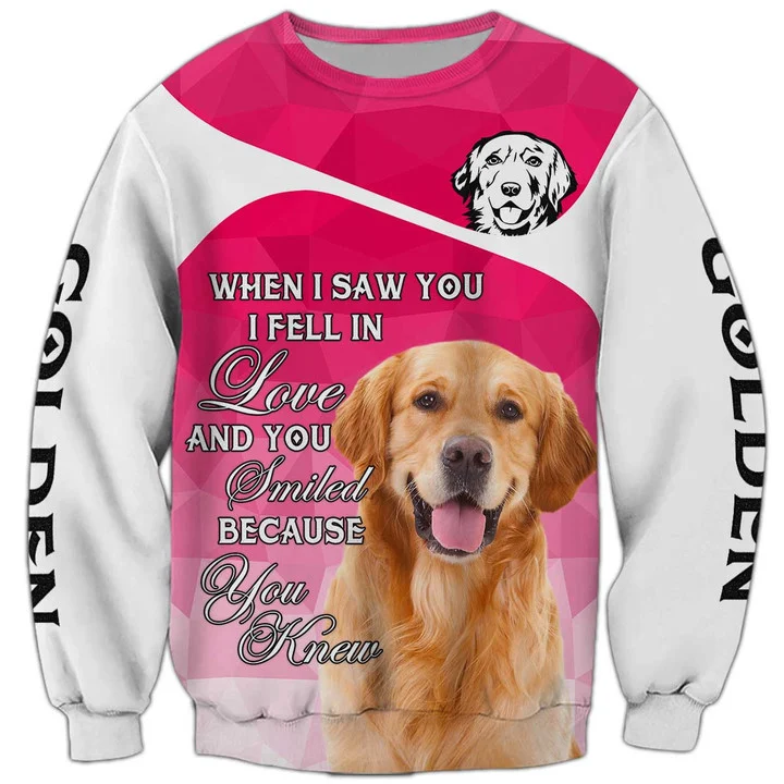Golden Retriever Sweatshirt, Dog Sweatshirt For Humans - Thegiftio UK