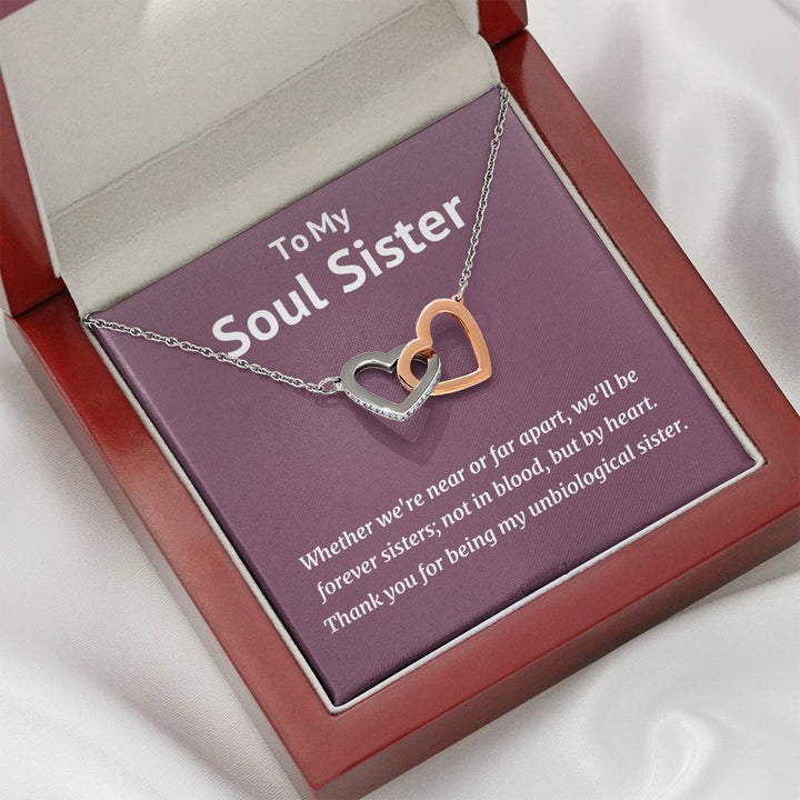 Soul Sister - Interlocking Heart Necklace - Thegiftio UK